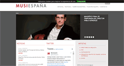 Desktop Screenshot of musiespana.com